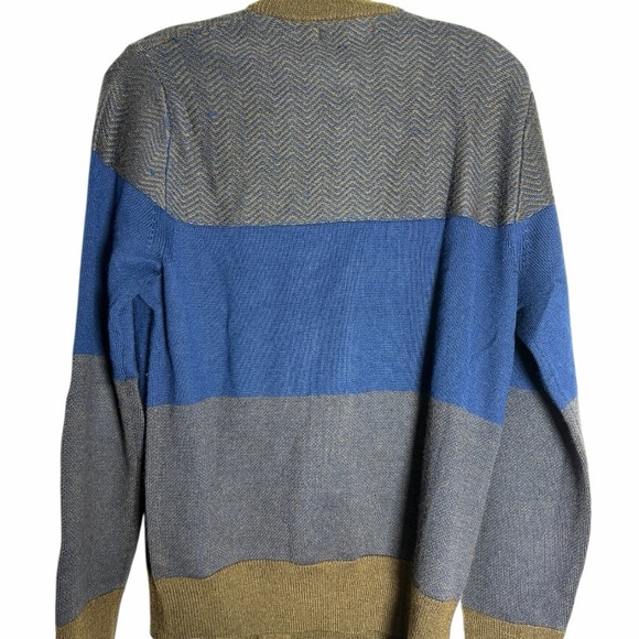 Banana Republic Men's Multicolor Zip-Up Sweater - Medium - Picture 4 of 7